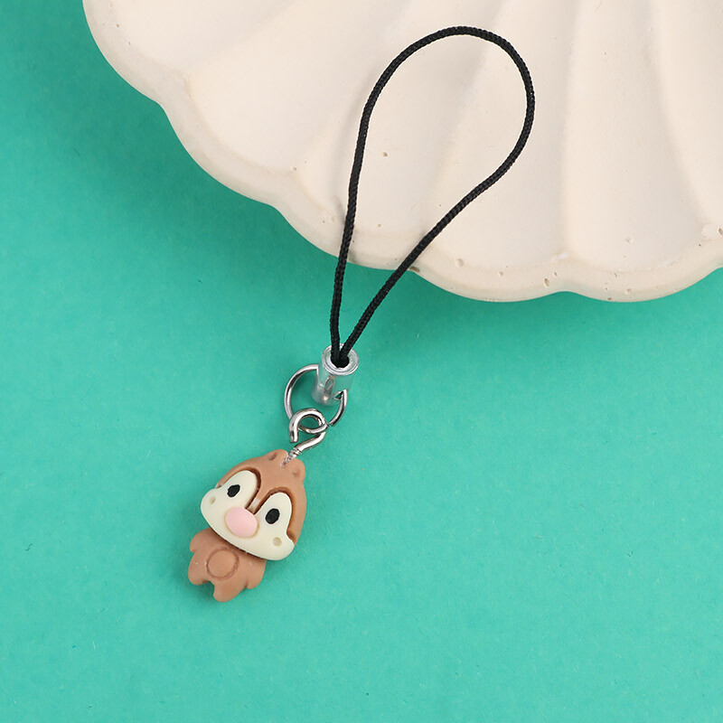 آویز فلش و موبایل فانتزی قهوه ای