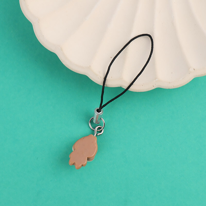 آویز فلش و موبایل فانتزی قهوه ای