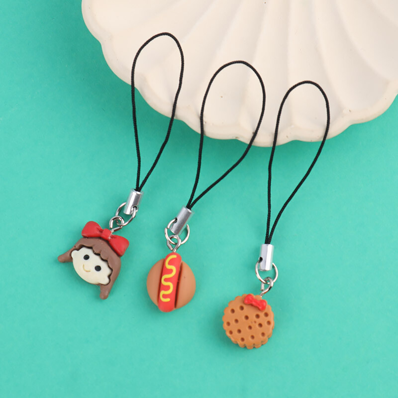 آویز فلش و موبایل فانتزی قهوه ای