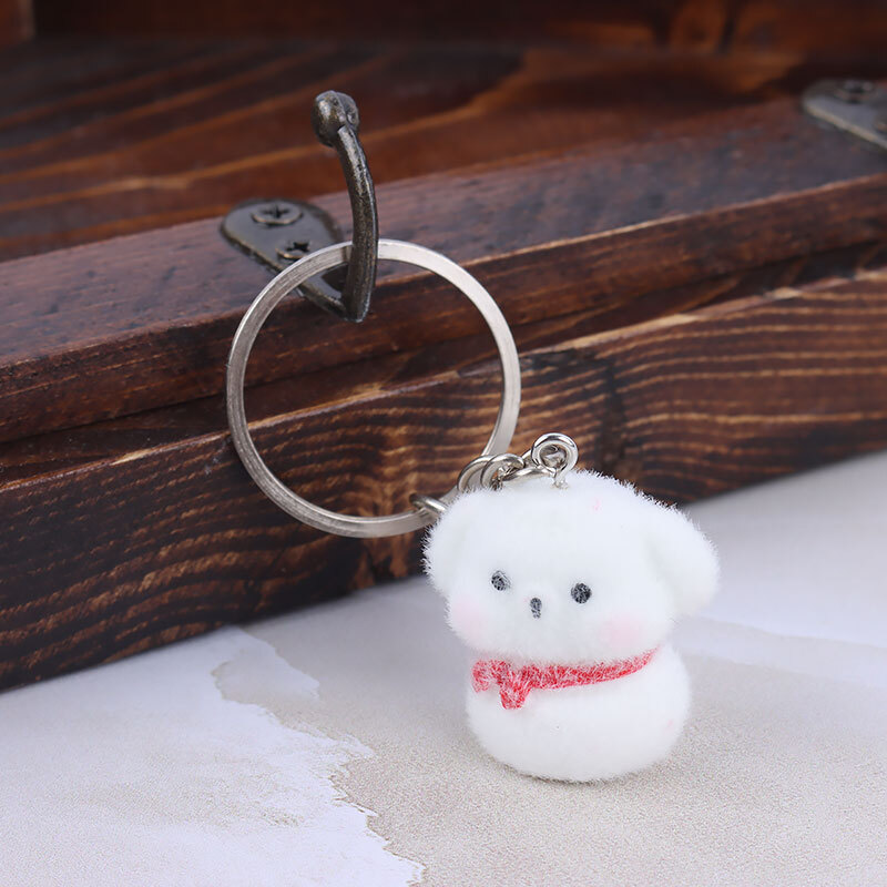 جاکلیدی مخملی سگ شال گردن دار