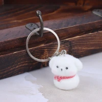 جاکلیدی مخملی سگ شال گردن دار