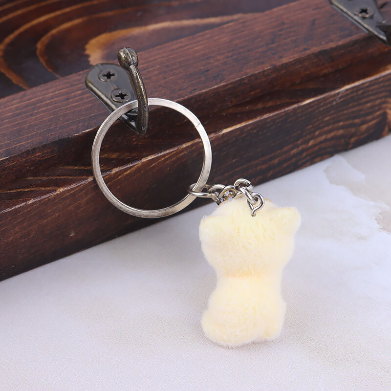 جاکلیدی مخملی گربه زرد