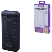 پاور بانک فست شارژ یوسوندا YXD-A195 QC3.0 PD 22.5W ظرفیت 20000 میلی آمپر ساعت