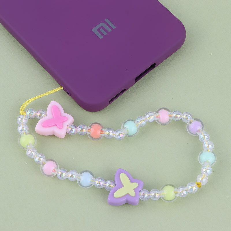 آویز فلش و موبایل کریستالی پروانه رنگی