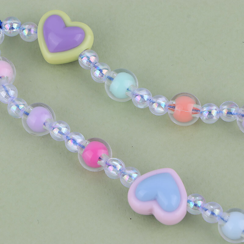 آویز فلش و موبایل کریستالی قلب رنگی