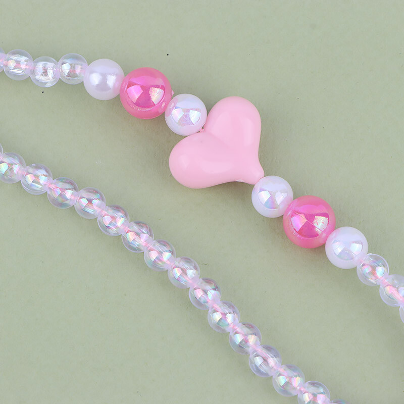 آویز فلش و موبایل کریستالی هلو صورتی