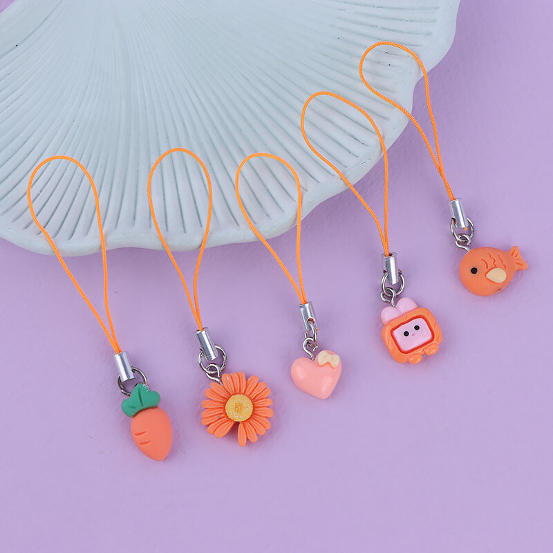 آویز فلش و موبایل فانتری نارنجی