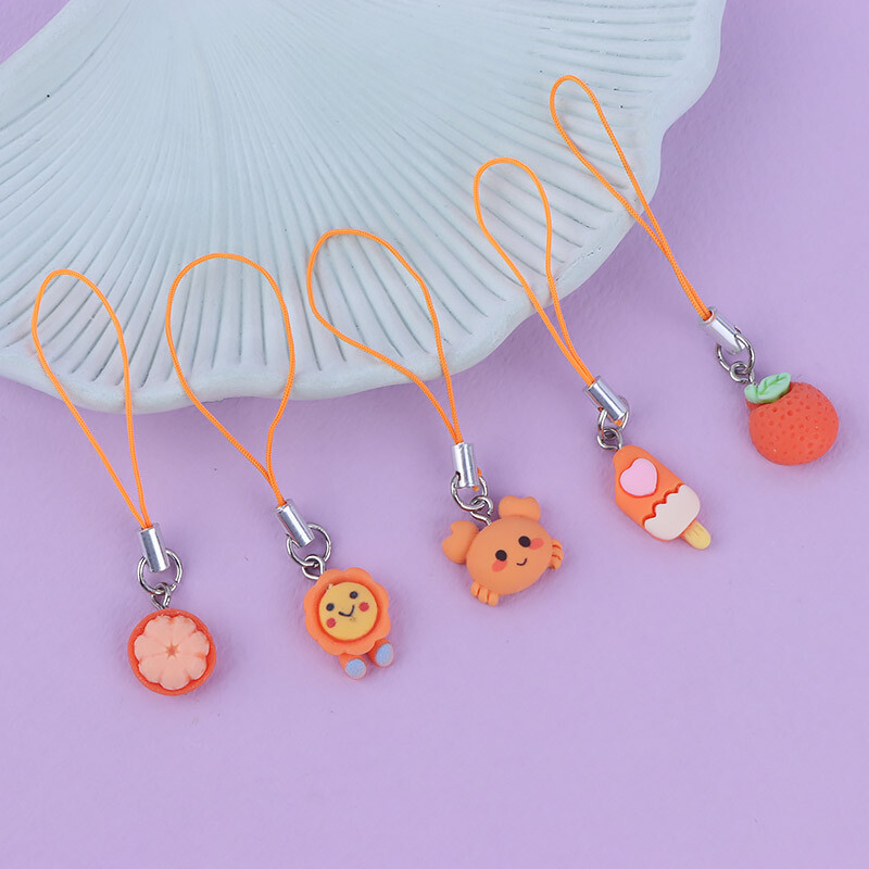 آویز فلش و موبایل فانتری نارنجی