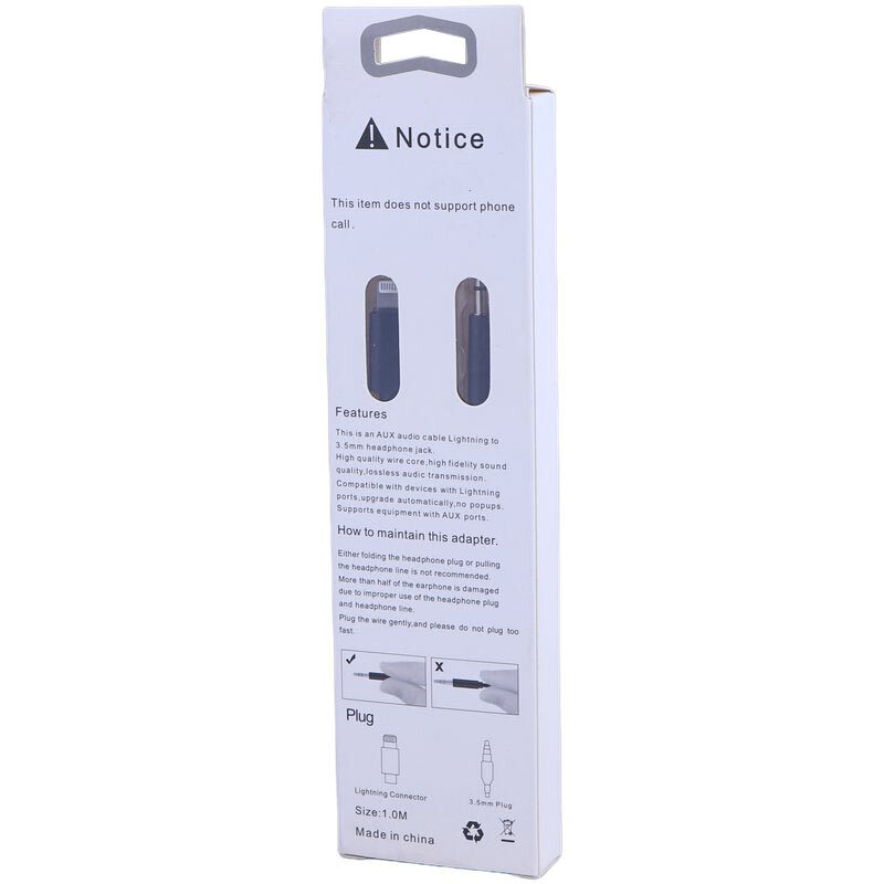 کابل تبدیل Lightning به T-007 AUX طول 1 متر