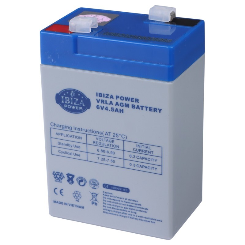 باتری 6 ولت 4500 میلی آمپر ایبیزا