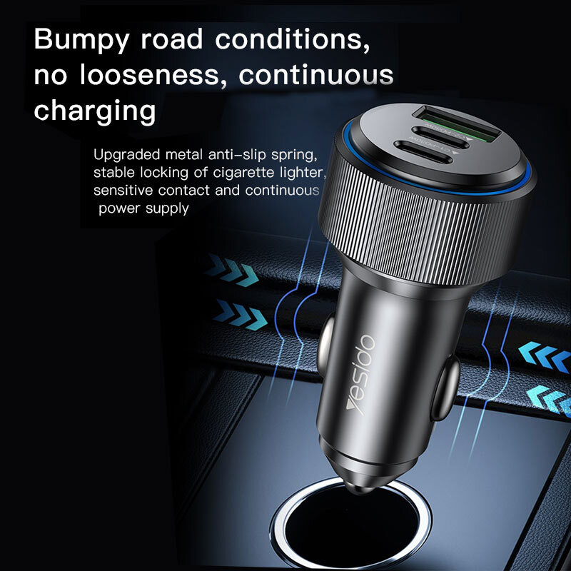 شارژر فندکی 30 وات یسیدو Y50