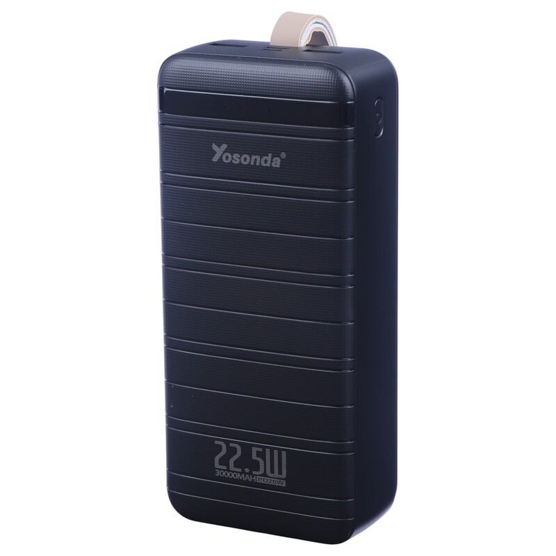 پاور بانک فست شارژ یوسوندا YXD-A196 PD QC 24W ظرفیت 30000 میلی آمپر ساعت