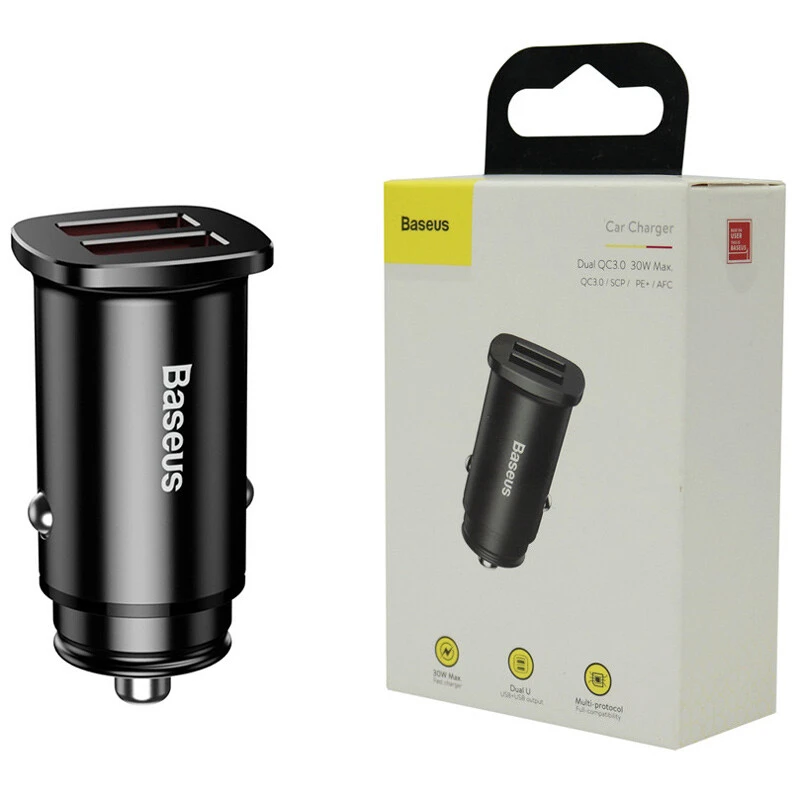 شارژر فندکی فست شارژ Baseus CCALL-DS QC3.0 30W