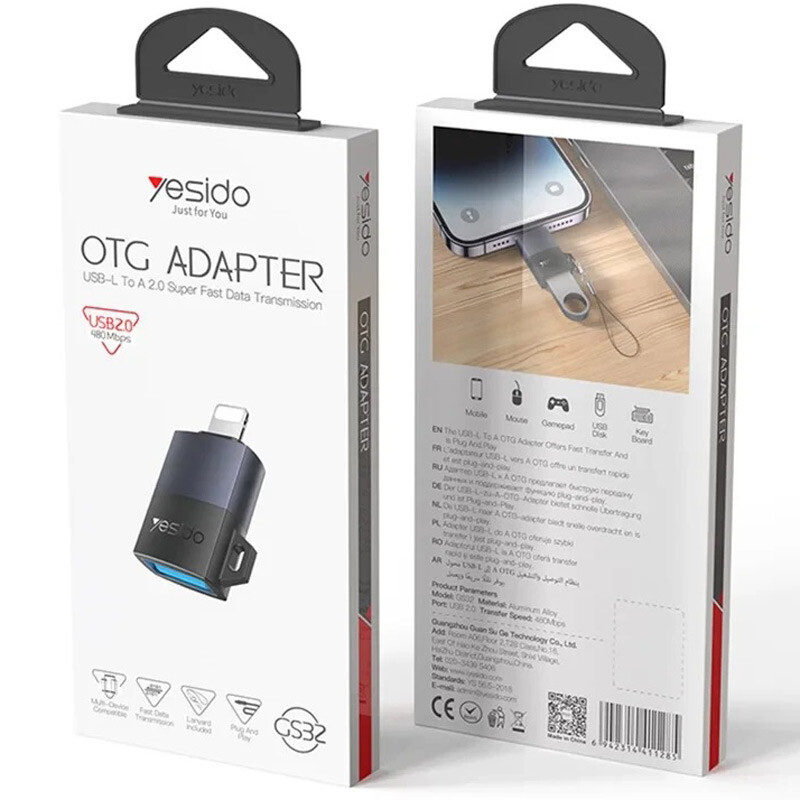 تبدیل USB OTG به لایتنینگ یسیدو GS32