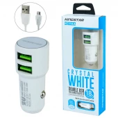 شارژر فندکی فست شارژ KingStar KC114A 3.6A 18W + کابل میکرو یو اس بی