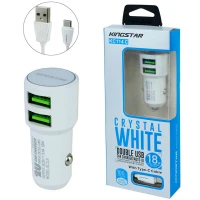 شارژر فندکی فست شارژ KingStar KC114C 3.6A 18W + کابل Type-C