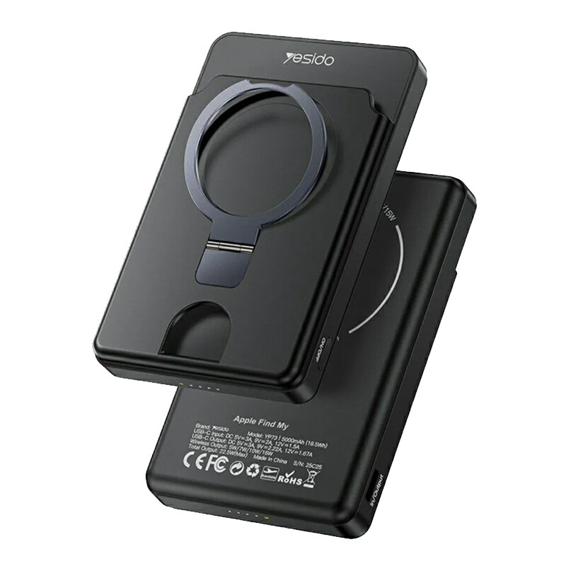 پاور بانک بی سیم فست شارژ یسیدو YP73 PD 20W ظرفیت 5000 میلی آمپر ساعت