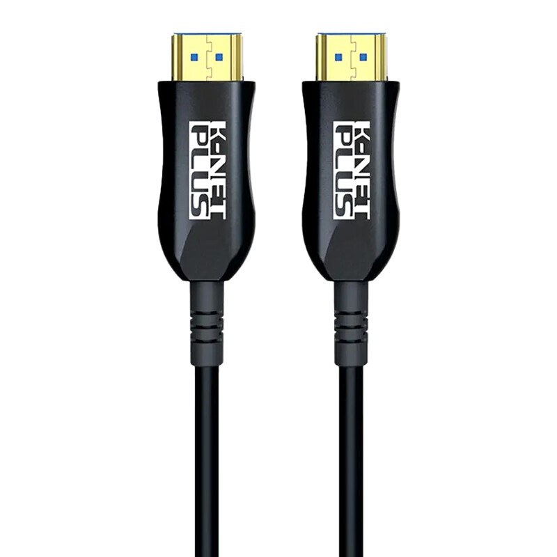 کابل HDMI 4K فیبر نوری کی نت پلاس KP-A148 طول 60 متر