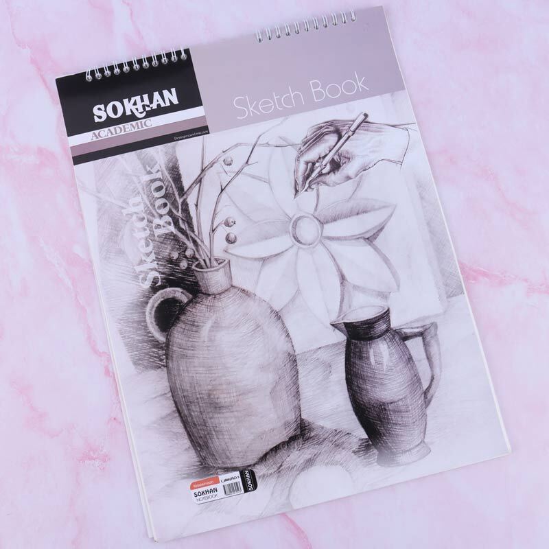 دفتر سیمی پوستی 35 برگ سخن