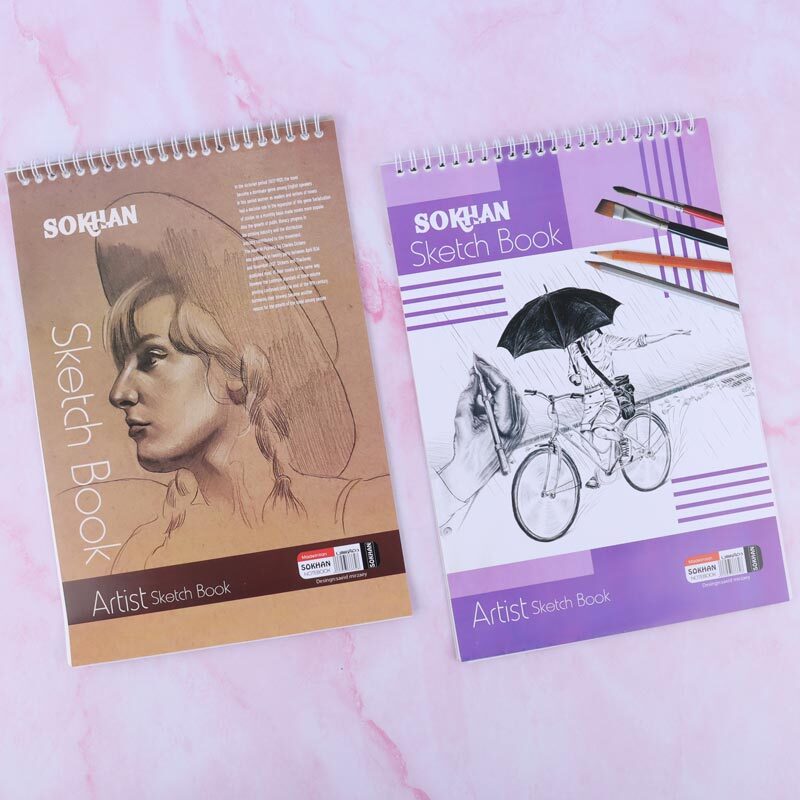 دفتر سیمی پوستی 35 برگ سخن کد 2