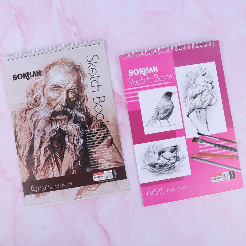 دفتر سیمی پوستی 35 برگ سخن کد 2