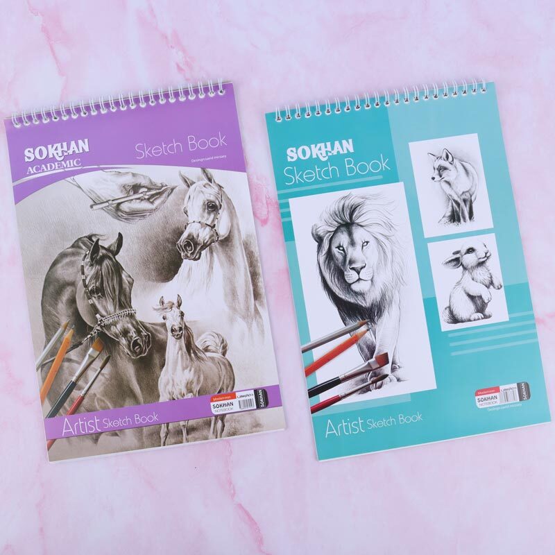 دفتر سیمی پوستی 35 برگ سخن کد 2