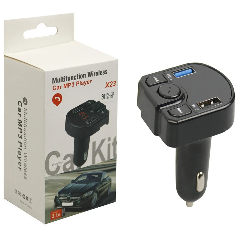 FM Player بلوتوثی + شارژر فندکی Car Kit X23 3012-SP
