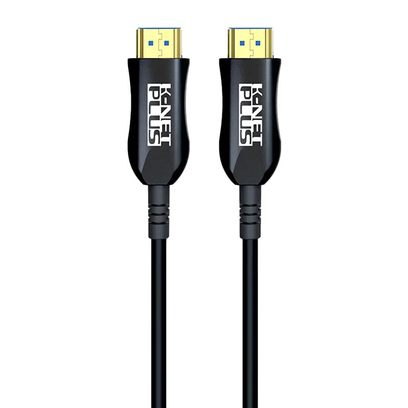 کابل HDMI 4K فیبر نوری کی نت پلاس KP-A150 طول 80 متر