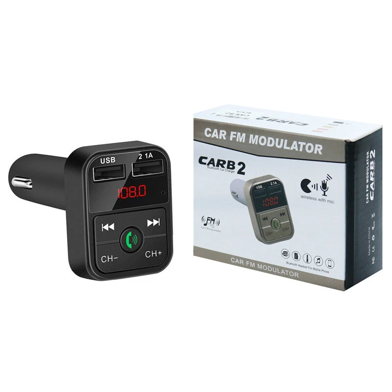 FM Player بلوتوثی + شارژر فندکی Car B2