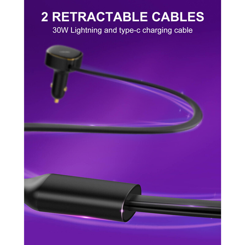 شارژر فندکی 30 وات الدینیو C107