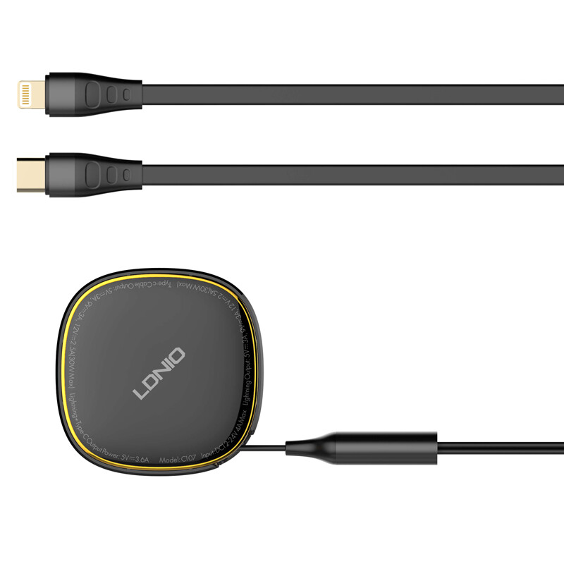 شارژر فندکی 30 وات الدینیو C107