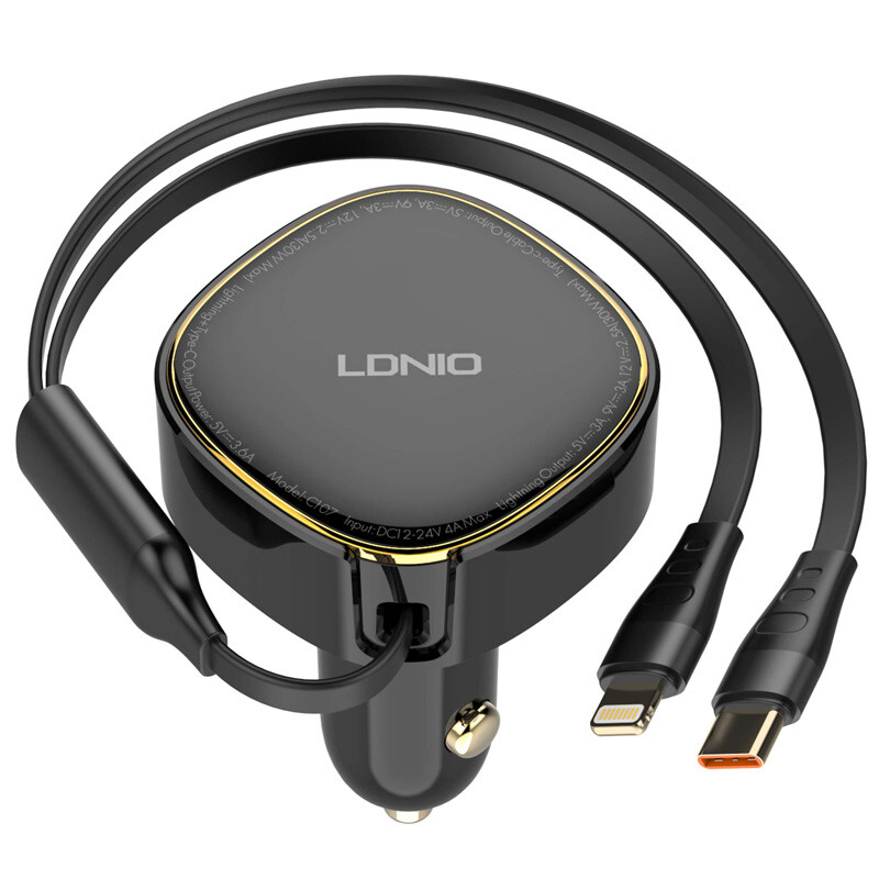 شارژر فندکی 30 وات الدینیو C107