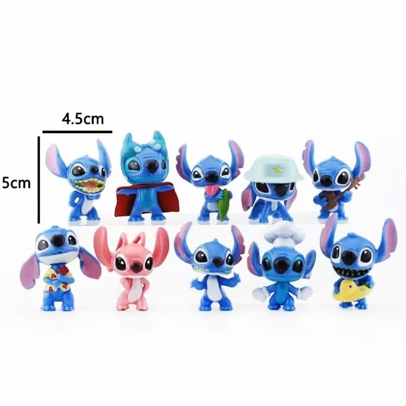 اکشن فیگور طرح Stitch بسته 10 عددی کد 1647