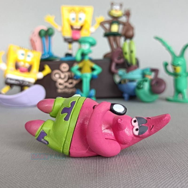 اکشن فیگور طرح شخصیت های باب اسفنجی کد 226 بسته 8 عددی