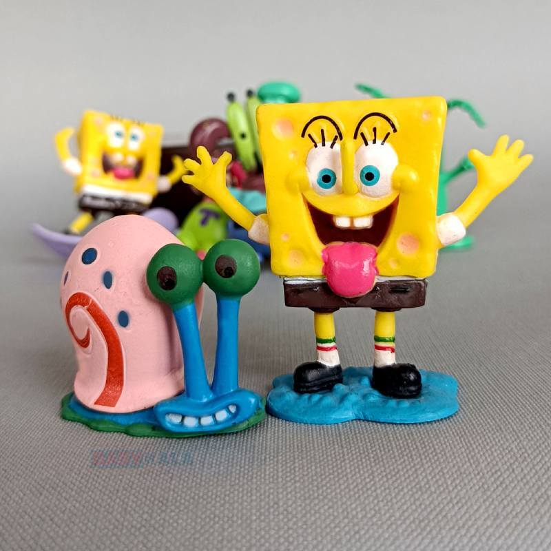 اکشن فیگور طرح شخصیت های باب اسفنجی کد 226 بسته 8 عددی