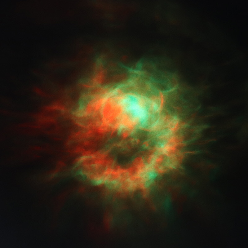 رقص نور گردان کهکشانی طرح آدم فضایی