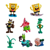 اکشن فیگور طرح شخصیت های باب اسفنجی کد 226 بسته 8 عددی
