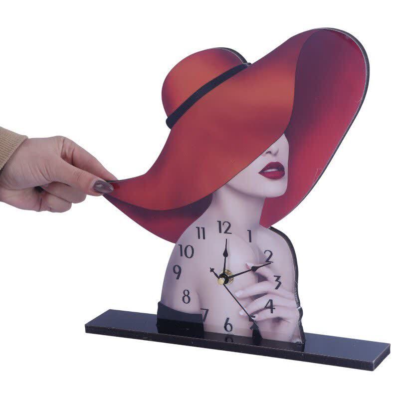 ساعت رومیزی طرح دار کد 1573