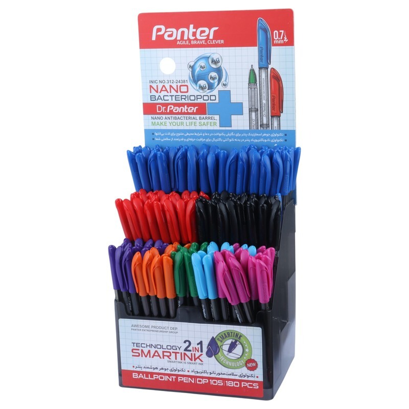 خودکار پنتر رنگی 0.7 میلی متر DP 105 بسته 180 عددی