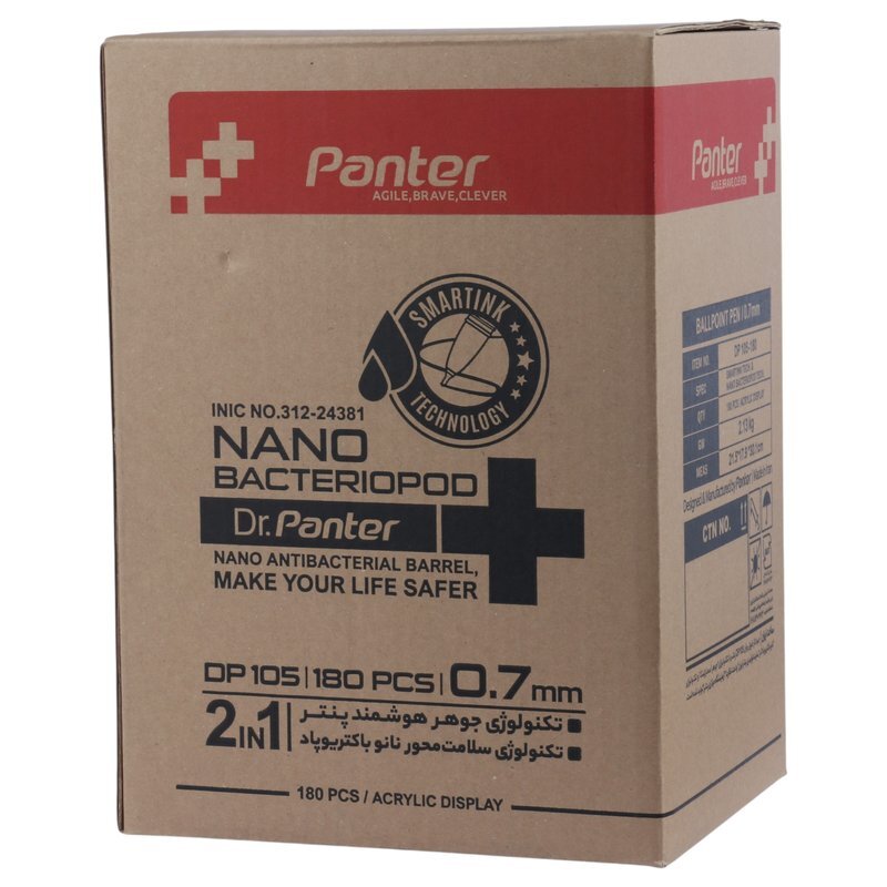 خودکار پنتر رنگی 0.7 میلی متر DP 105 بسته 180 عددی