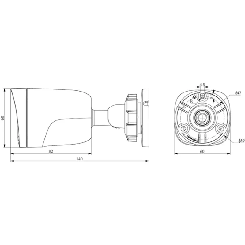 دوربین مداربسته تحت شبکه تیاندی 2 مگاپیکسل TC-C321N AK/I3W/E/Y/2.8mm/V2.0