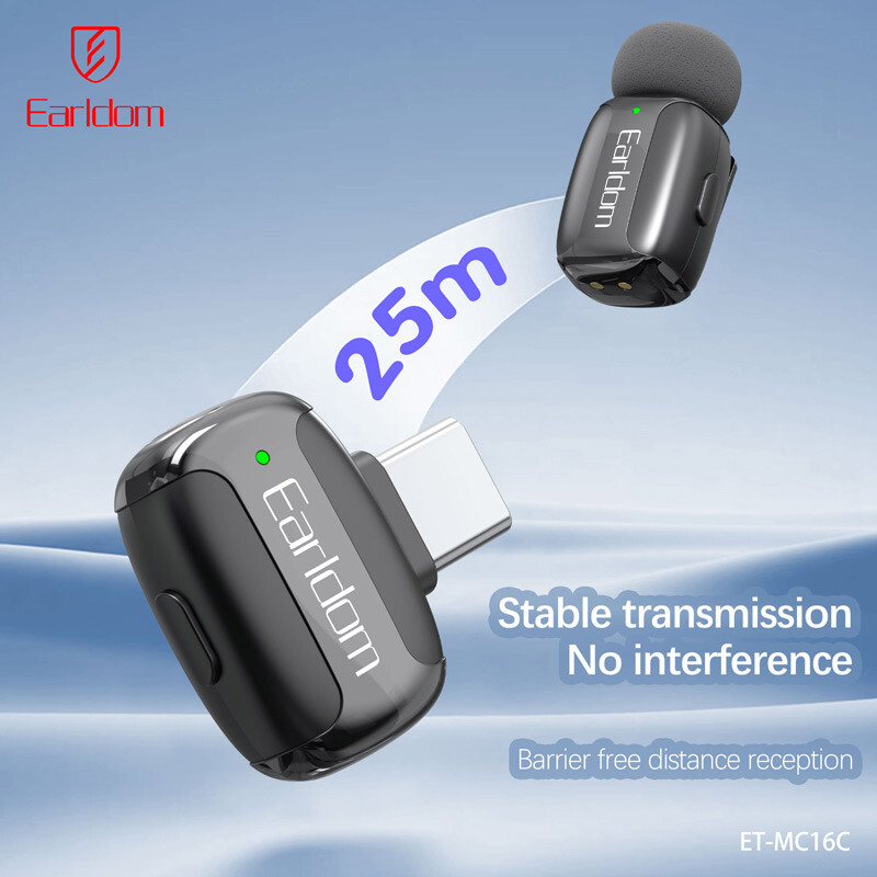 میکروفون یقه ای بی سیم Earldom ET-MC16C Type-C