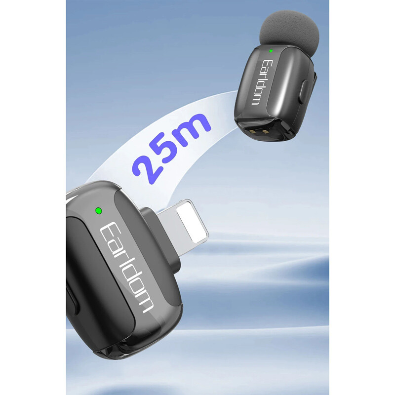 میکروفون یقه ای بی سیم Earldom ET-MC16L Lightning