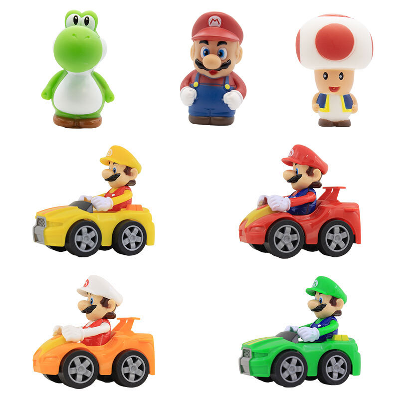 اکشن فیگور Little Hero طرح سوپر ماریو بسته 7 عددی کد 1