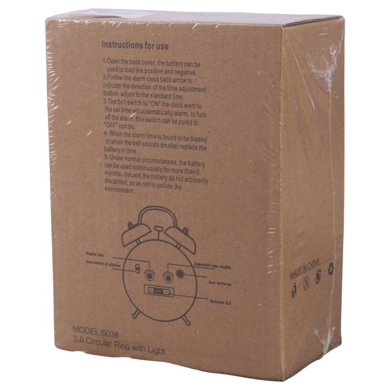 ساعت رومیزی زنگ دار 6038