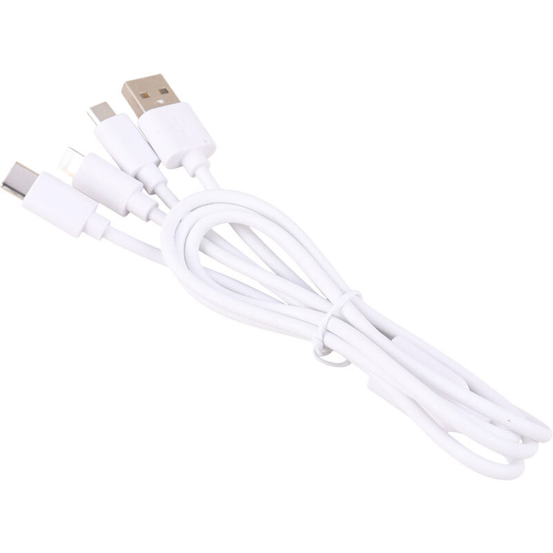 کابل سه سر فست شارژ 6 آمپر You Shenq Ku K-89 طول 1 متر