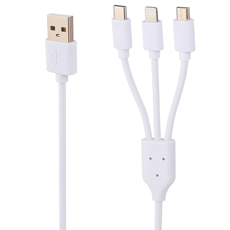 کابل سه سر فست شارژ 6 آمپر You Shenq Ku K-89 طول 1 متر