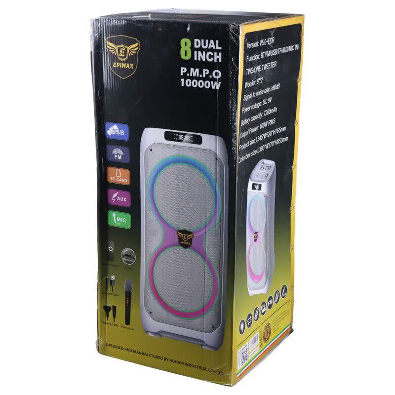 اسپیکر چمدانی بلوتوثی اپی مکس Epimax-171 + میکروفون و ریموت کنترل