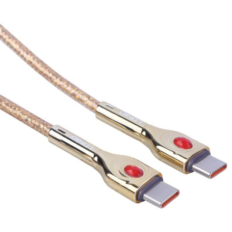 کابل دو سر تایپ سی فست شارژ 65 وات الدینیو LC871C طول 1 متر