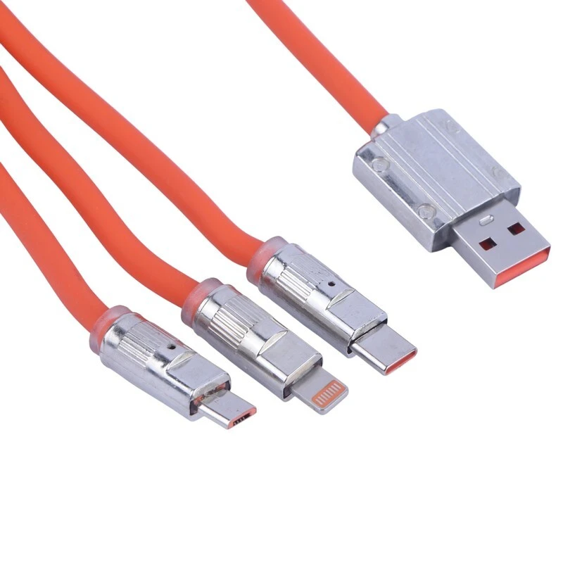 کابل سه سر فست شارژ 120 وات S-219 طول 1.2 متر